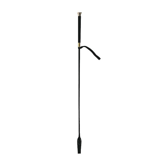Riding Crop With Coloured Metal Ferrule by Love In Leather - Whips And Crops