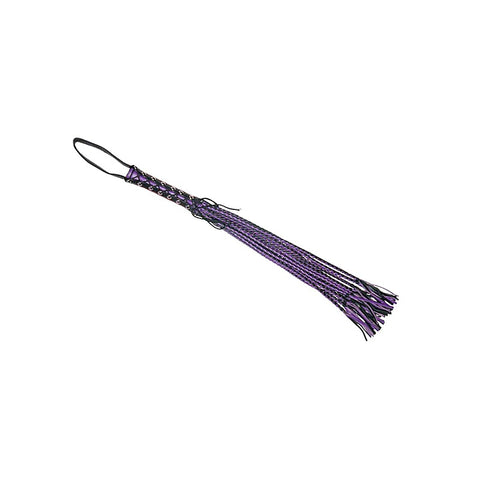 Long Flogger With Corseted Handle by Love In Leather - Whips And Crops