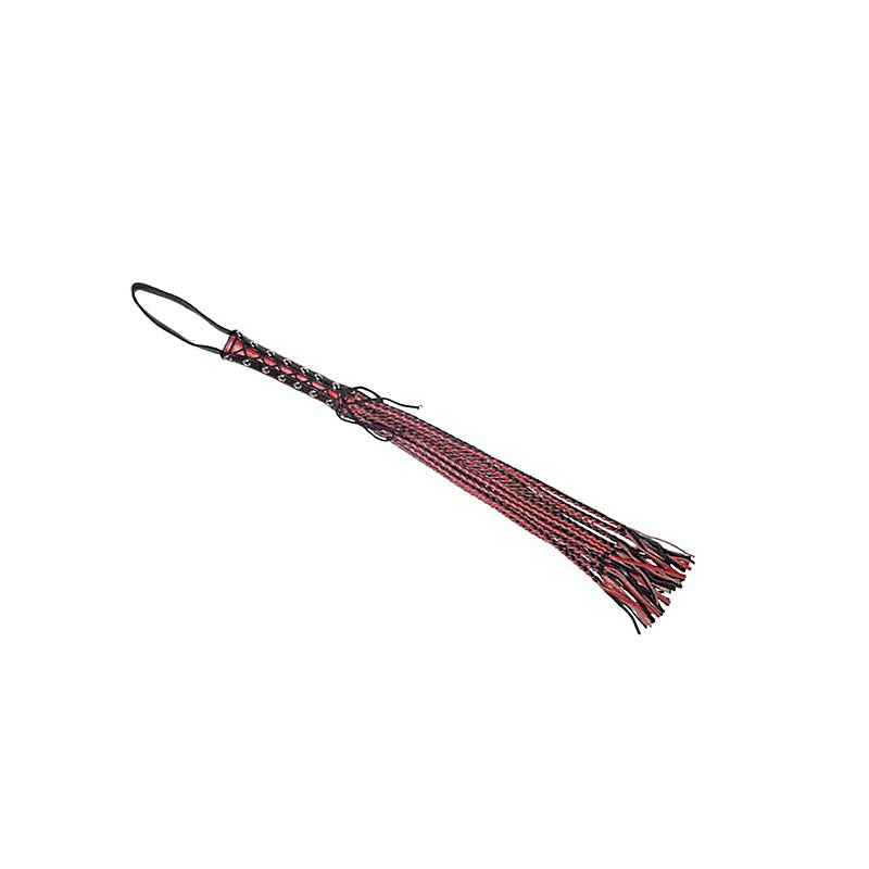 Long Flogger With Corseted Handle by Love In Leather - Whips And Crops