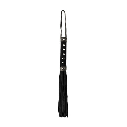 Studded Suede BDSM Play Flogger by Love In Leather - Whips And Crops