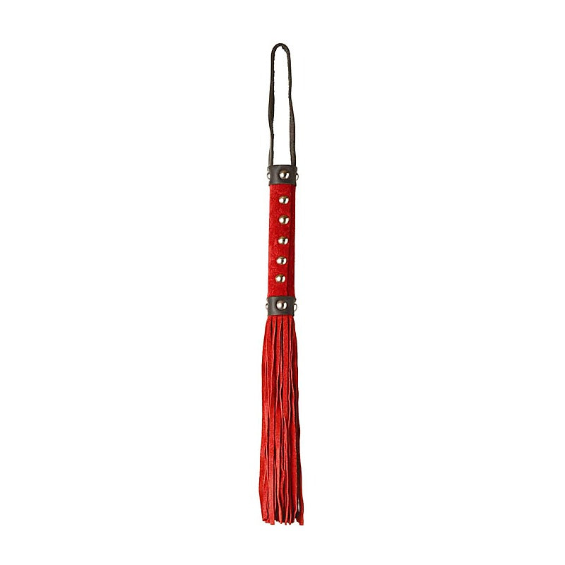 Studded Suede BDSM Play Flogger by Love In Leather - Whips And Crops