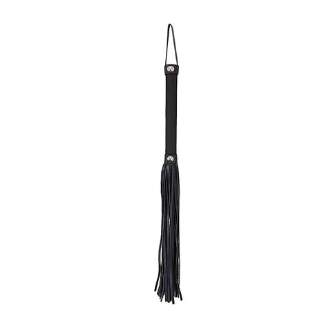 Satin Handle Flogger With Leather Tails by Love In Leather - Whips And Crops