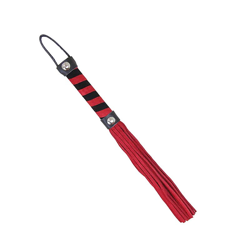 Candy Striped Willy Bondage Whip by Love In Leather - Whips And Crops