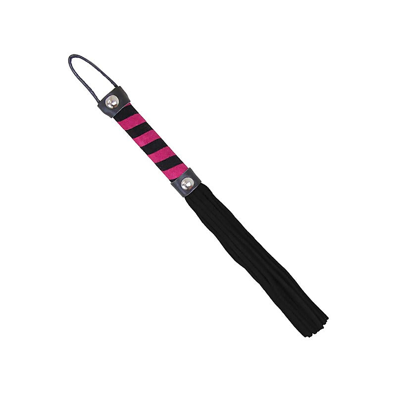 Candy Striped Willy Bondage Whip by Love In Leather - Whips And Crops