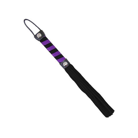Candy Striped Willy Bondage Whip by Love In Leather - Whips And Crops
