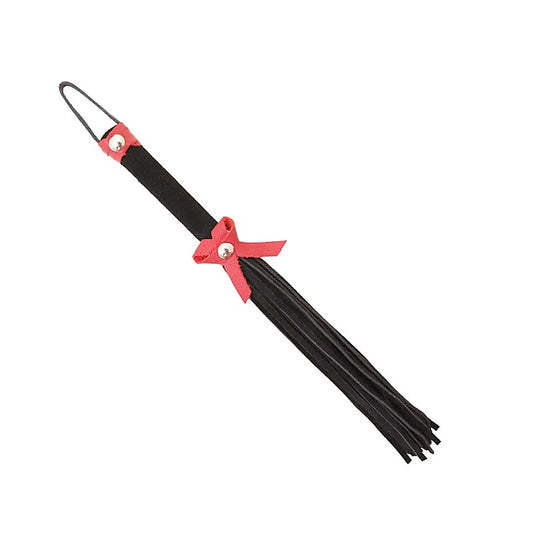 Suede BDSM Willy Whip With Bow Detail by Love In Leather - Whips And Crops