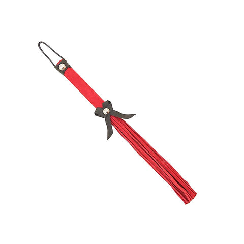 Suede BDSM Willy Whip With Bow Detail by Love In Leather - Whips And Crops