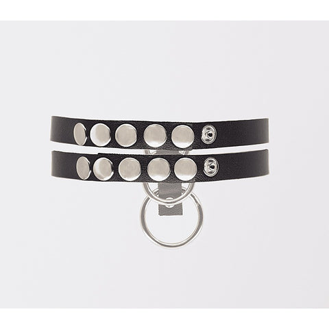 Double Strap Faux Leather Choker by Love In Leather - Collars and Leads