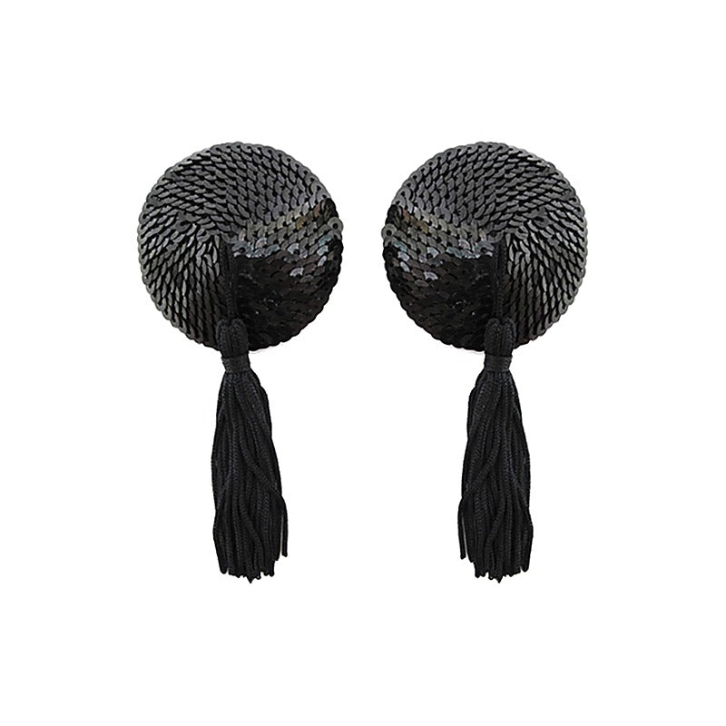 Round Sequin Nipple Tassels by Love In Leather - Breast and Nipple Toys