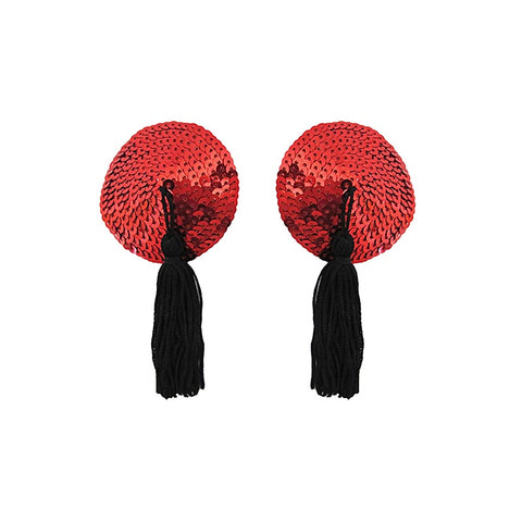 Round Sequin Nipple Tassels by Love In Leather - Breast and Nipple Toys