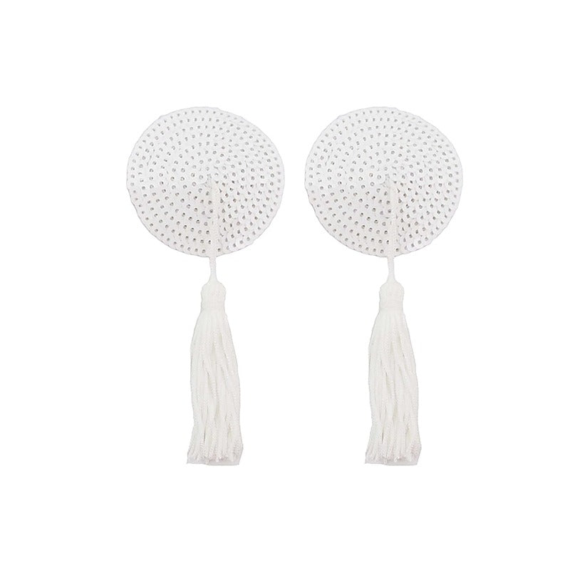 Round Sequin Nipple Tassels by Love In Leather - Breast and Nipple Toys