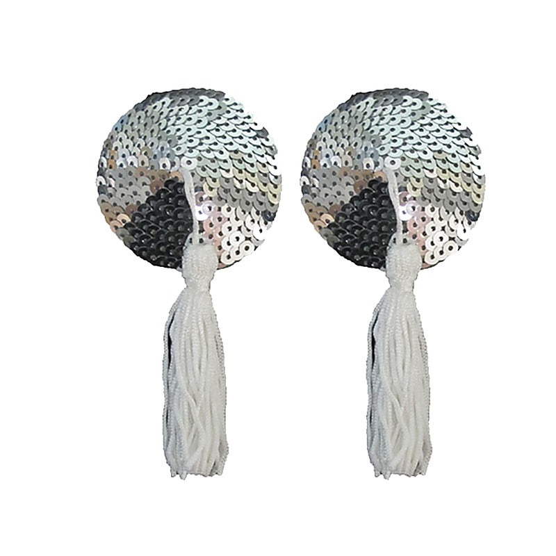 Round Sequin Nipple Tassels by Love In Leather - Breast and Nipple Toys