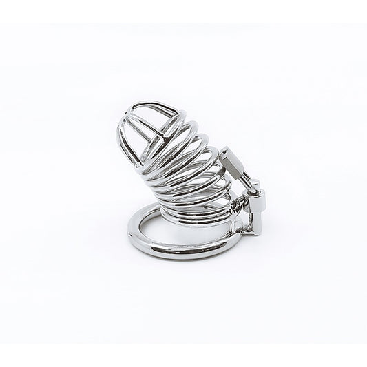 Chrome Male Chastity Cock Cage by Love In Leather - Male Chastity