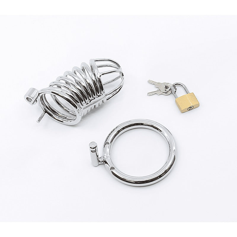 Chrome Male Chastity Cock Cage by Love In Leather - Male Chastity