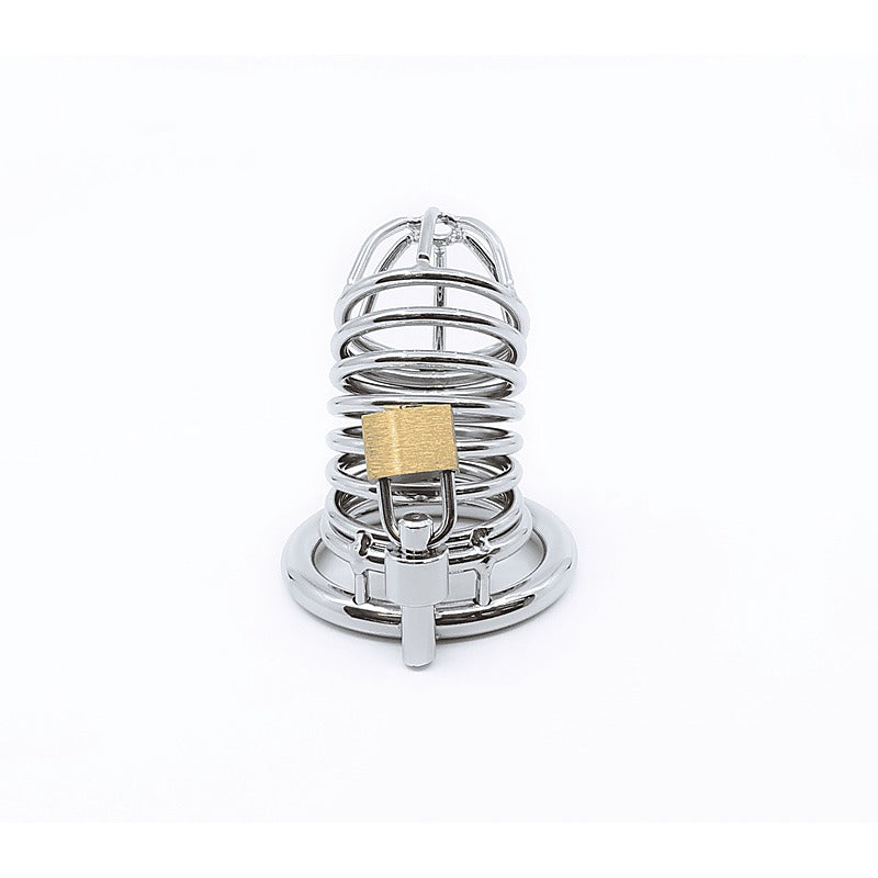 Chrome Male Chastity Cock Cage by Love In Leather - Male Chastity