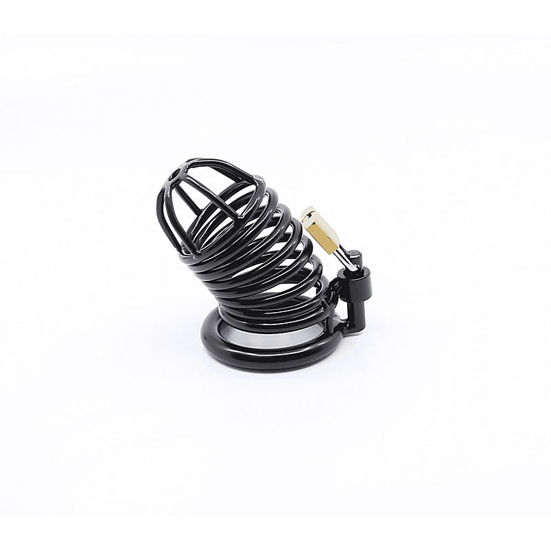 Matte Black Male Chastity Cage by Love In Leather - Male Chastity
