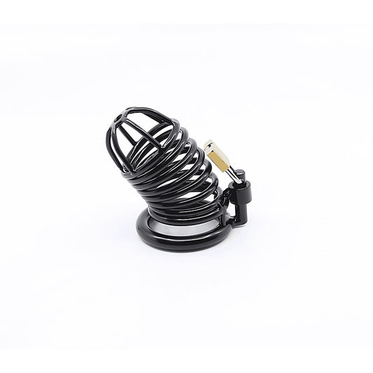Matte Black Male Chastity Cage by Love In Leather - Male Chastity