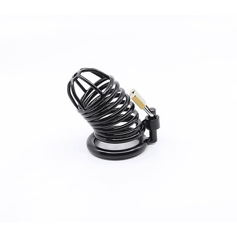 Matte Black Male Chastity Cage by Love In Leather - Male Chastity