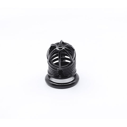 Matte Black Male Chastity Cage by Love In Leather - Male Chastity