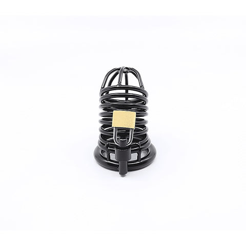 Matte Black Male Chastity Cage by Love In Leather - Male Chastity