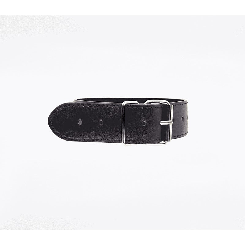 BDSM Play Unlined PU Collar and Lead by Berlin Baby - Collars and Leads