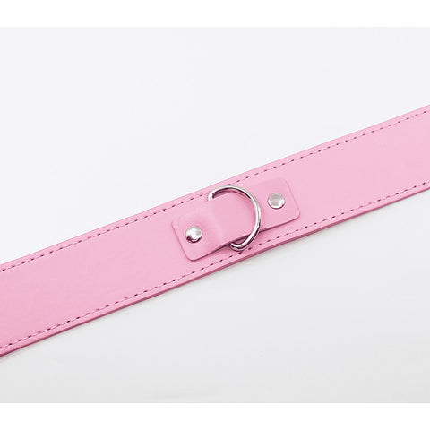BDSM Play Unlined PU Collar and Lead by Berlin Baby - Collars and Leads