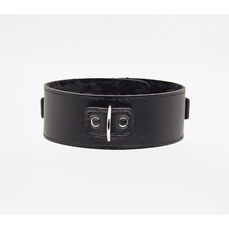 Fur Lined PU Collar and Lead Set by Berlin Baby - Collars and Leads