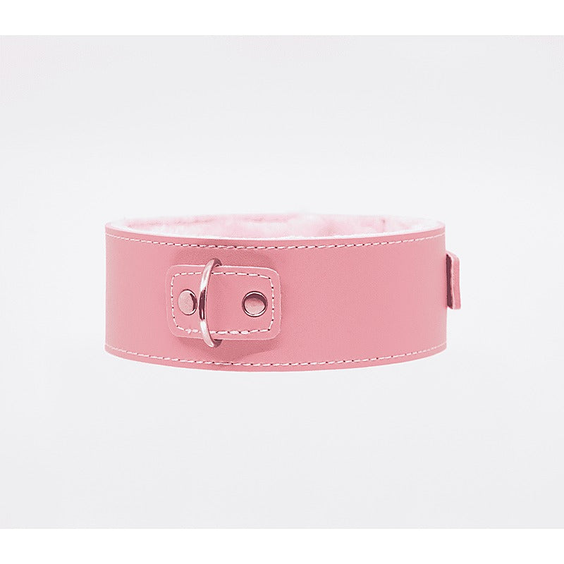 Fur Lined PU Collar and Lead Set by Berlin Baby - Collars and Leads