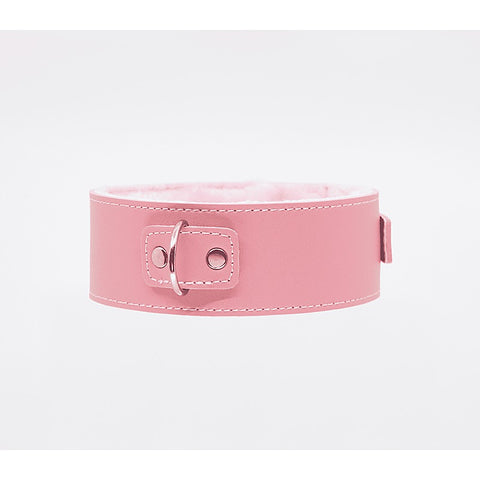 Fur Lined PU Collar and Lead Set by Berlin Baby - Collars and Leads