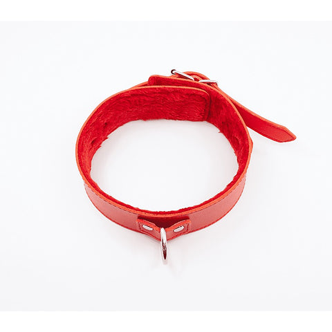 Fur Lined PU Collar and Lead Set by Berlin Baby - Collars and Leads