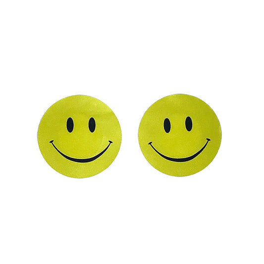 Smiley Face Women's Nipple Pasties by Love In Leather - Breast and Nipple Toys