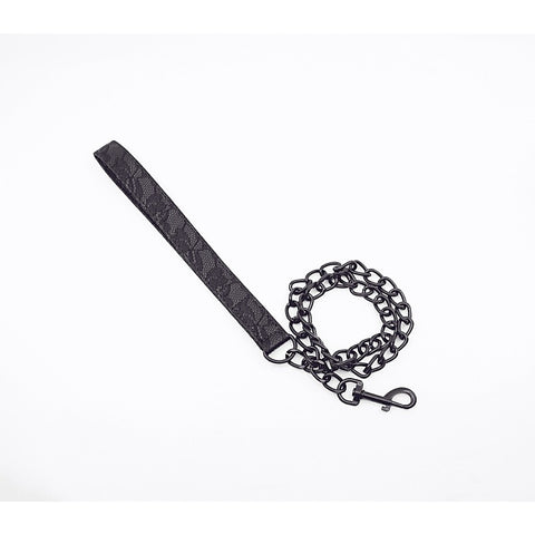 Lace Printed BDSM Leather Collar by Berlin Baby - Collars and Leads