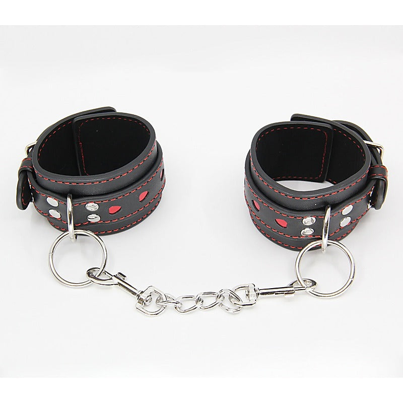 Metallic Heart Bondage Wrist Cuffs by Berlin Baby - Cuffs And Restraints