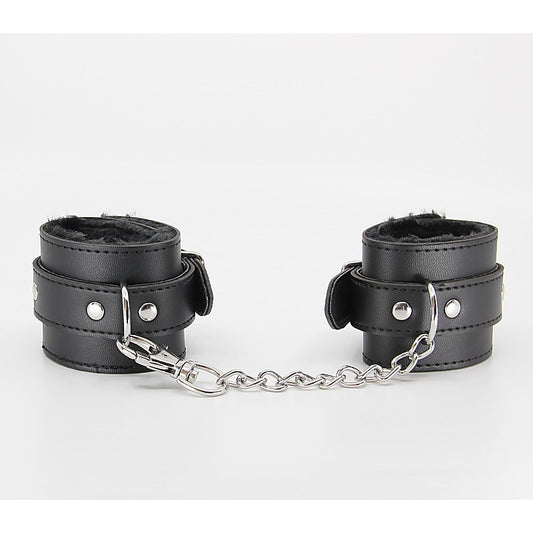 Faux Fur Lined Leatherette Wrist Restraint by Berlin Baby - Cuffs And Restraints