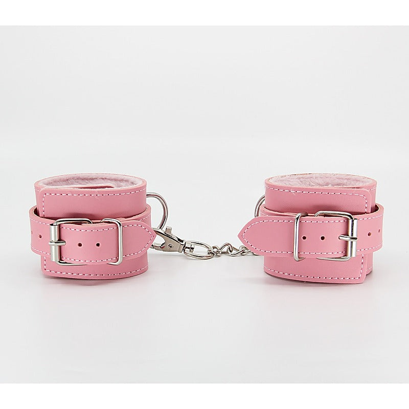 Faux Fur Lined Leatherette Wrist Restraint by Berlin Baby - Cuffs And Restraints