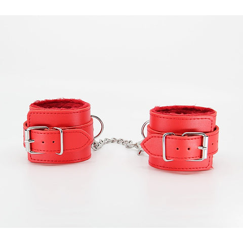 Faux Fur Lined Leatherette Wrist Restraint by Berlin Baby - Cuffs And Restraints
