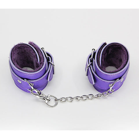 Faux Fur Lined Leatherette Wrist Restraint by Berlin Baby - Cuffs And Restraints