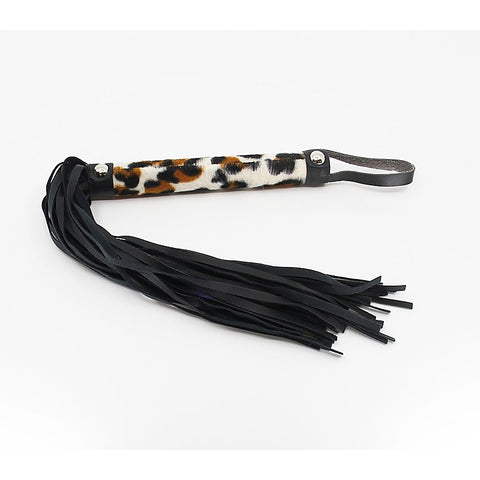 Animal Print Bondage Flogger by Berlin Baby - Whips And Crops