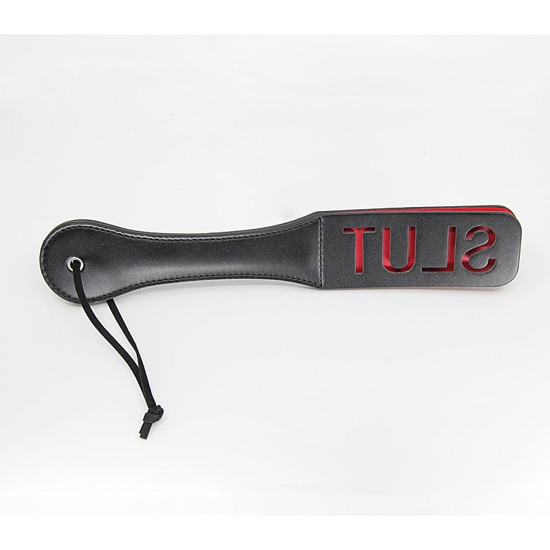 Slut Cut Out Design Bondage Paddle by Berlin Baby - Paddles And Slappers