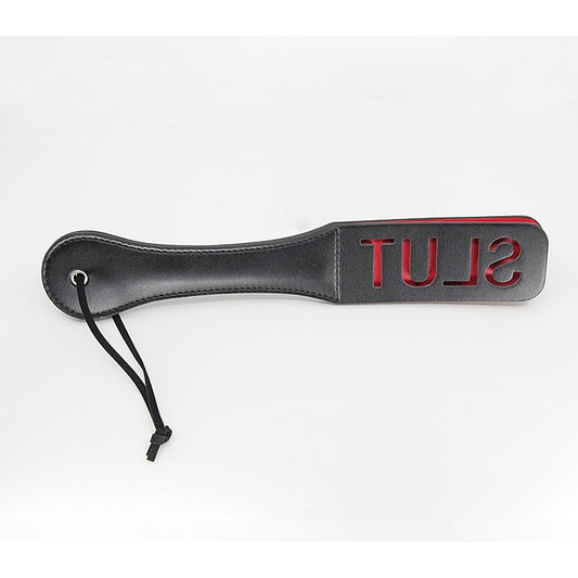 Slut Cut Out Design Bondage Paddle by Berlin Baby - Paddles And Slappers