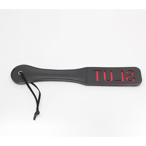 Slut Cut Out Design Bondage Paddle by Berlin Baby - Paddles And Slappers