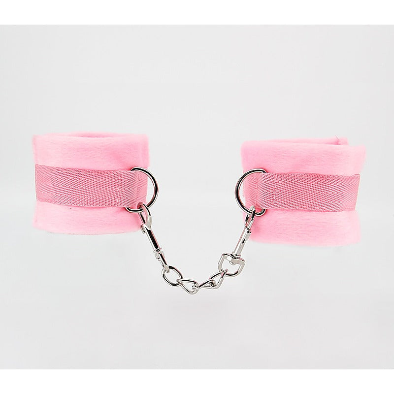 Plush Bondage Cuffs With Webbing Hook by Berlin Baby - Cuffs And Restraints