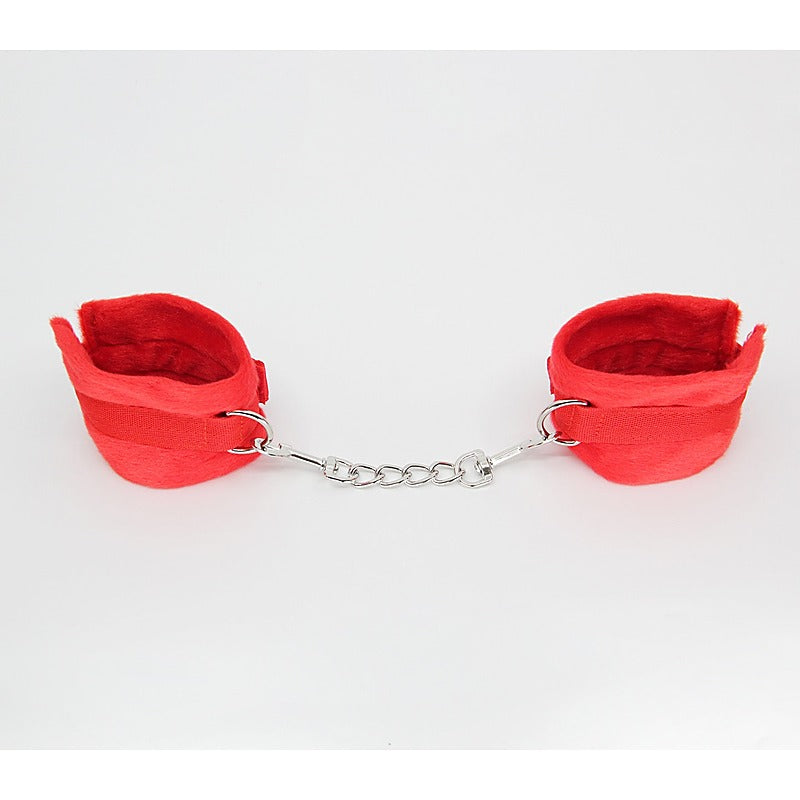 Plush Bondage Cuffs With Webbing Hook by Berlin Baby - Cuffs And Restraints