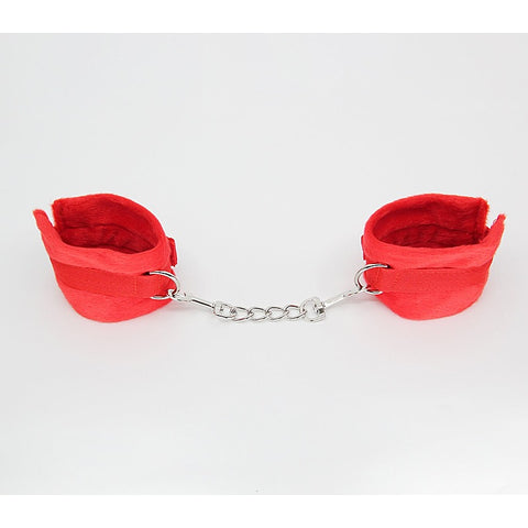 Plush Bondage Cuffs With Webbing Hook by Berlin Baby - Cuffs And Restraints