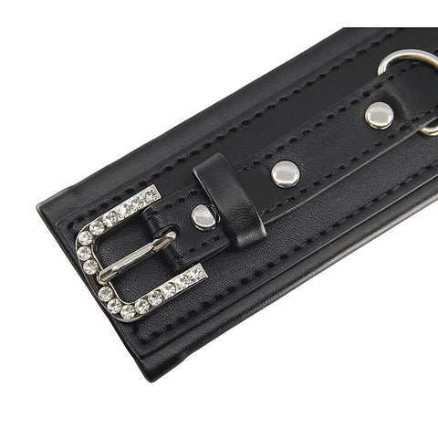 Diamante Buckle Bondage Wrist Cuffs by Berlin Baby - Cuffs And Restraints