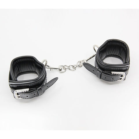 Diamante Buckle Bondage Wrist Cuffs by Berlin Baby - Cuffs And Restraints