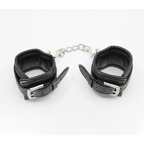 Diamante Buckle Bondage Wrist Cuffs by Berlin Baby - Cuffs And Restraints