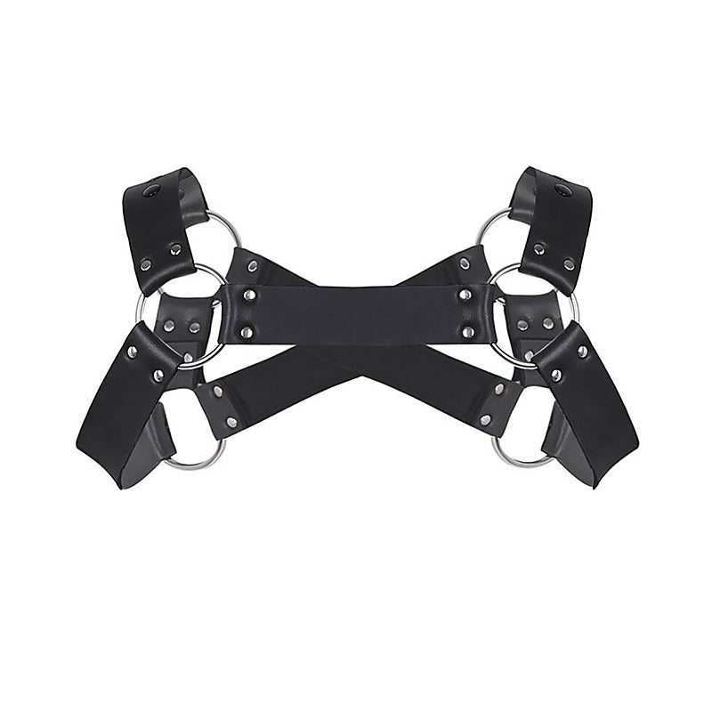 Cross Front Neoprene Body Brace by Love In Leather - Cuffs And Restraints