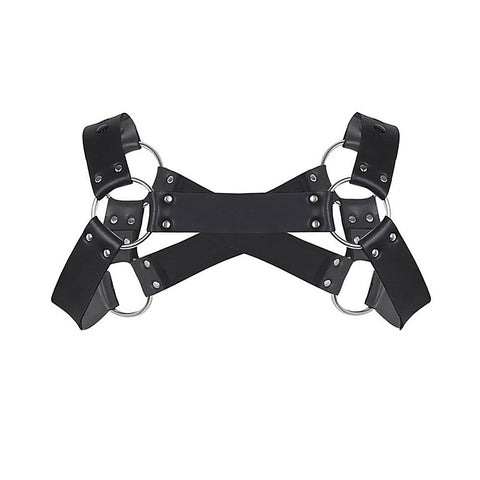 Cross Front Neoprene Body Brace by Love In Leather - Cuffs And Restraints