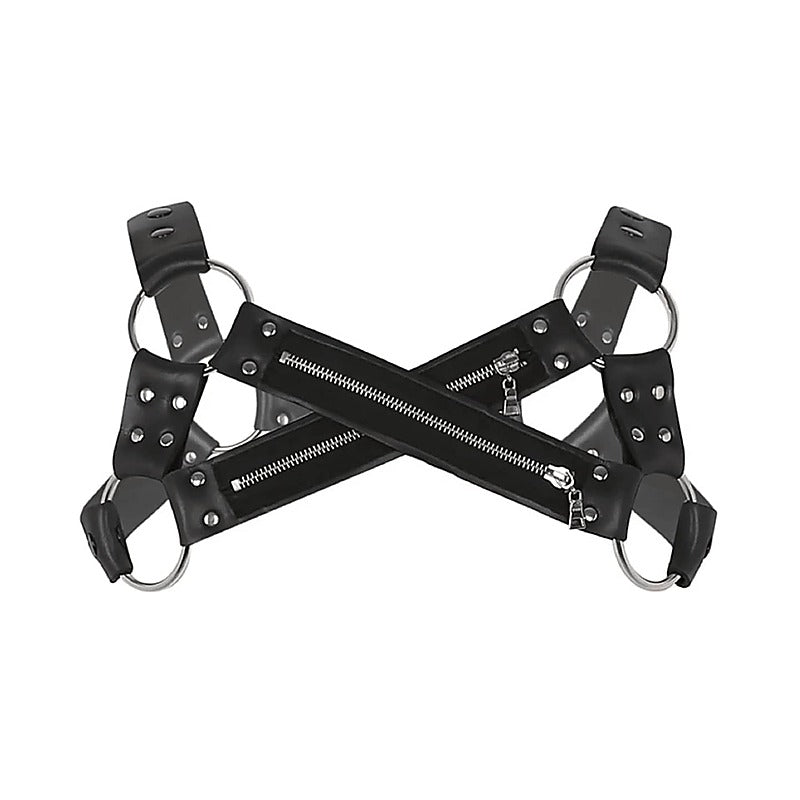Cross Front Neoprene Body Brace by Love In Leather - Cuffs And Restraints
